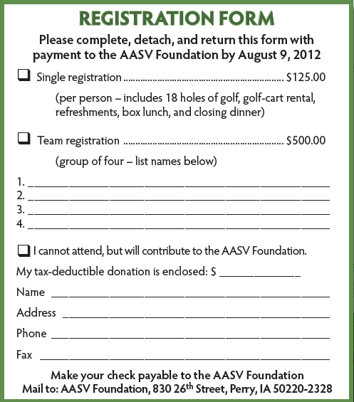 Registration form