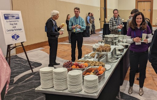 Refreshment break at AASV Annual Meeting