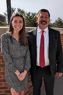 Megan Neveau and Dr Rick Swalla